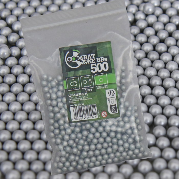 Combat Zone Alu BBs round balls for airsoft weapons